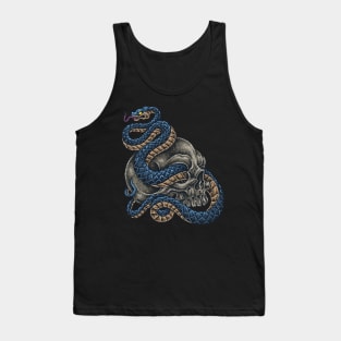 Mamba Snake On Sugar Skull Tank Top